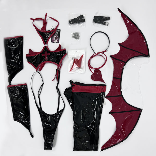 Cosplay Devil Nurse Succubus Lingerie KO17（8-Piece Set）