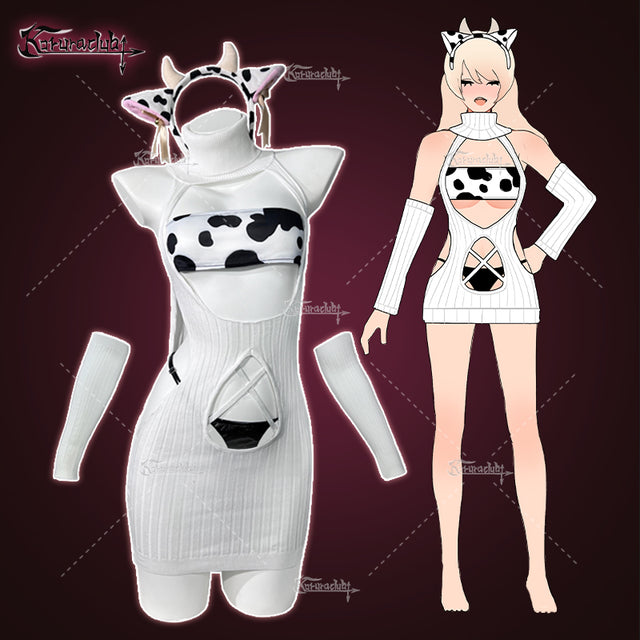 Cospaly Cozy Cow Lingerie KO14（4-Piece Set）