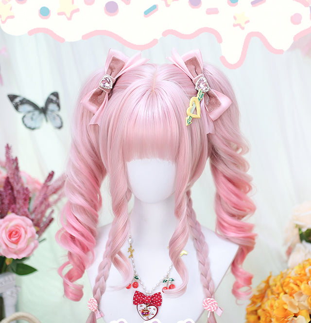 Pink gradient cosplay wig KW100