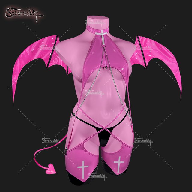 Cospaly Priestess Succubus Lingerie KO03（8-Piece Set）