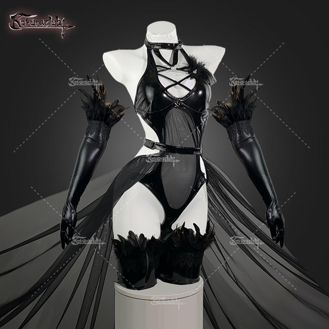 Cosplay Raven witch dress costumes KO04（7-Piece Set）