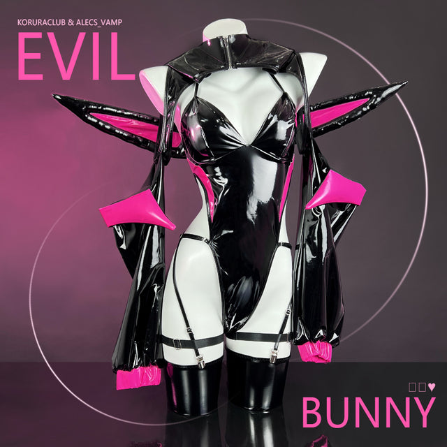 Cosplay Evil Bunny Lingerie KO50（5-Piece Set）